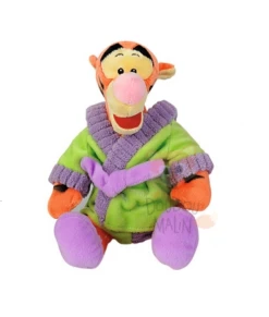 Disney Tigrou Le Tigre Peluche Peignoir Vert Orange Violet 30 Cm