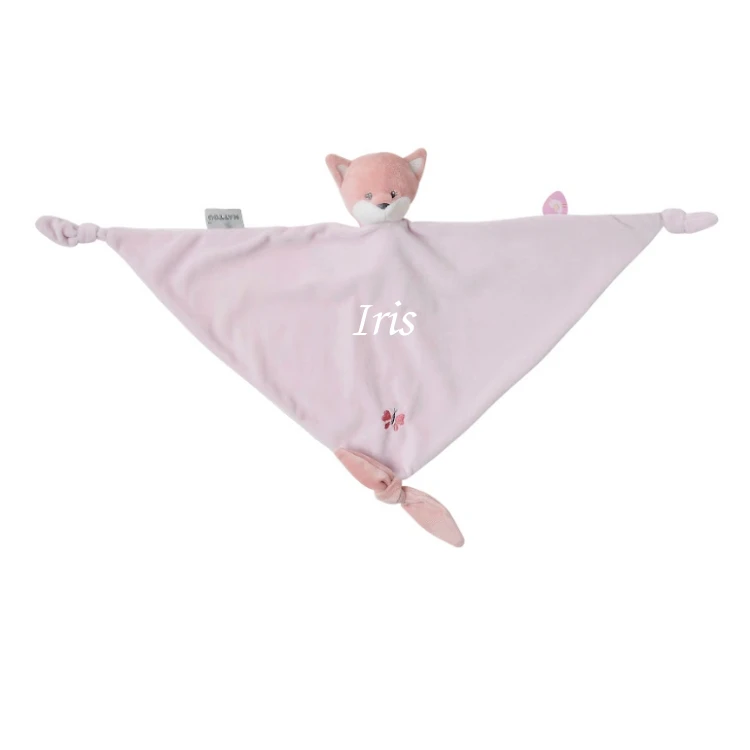 Nattou - Alice Et Pomme - Maxi Doudou Renard Rose 40 Cm