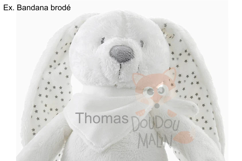 Nicotoy Ma Douce Peluche Lapin Marron Blanc – Image 2