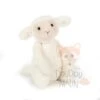 Jellycat Bashful Peluche Mouton Blanc Beige 30 Cm