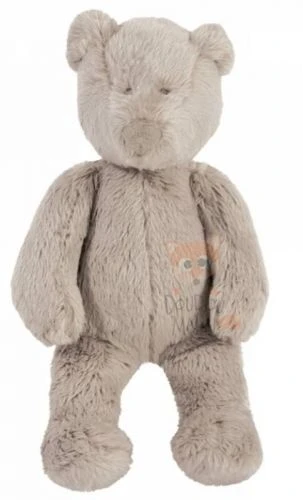 Moulin Roty Collection Basile Et Lola Hochet Ours Gris Beige
