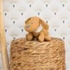 Nattou - Charlie Le Chien - Peluche Jacquard Jaune Caramel 30 Cm
