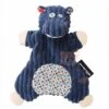 Les Déglingos Hippipos L'hippo Doudou Marionnette Bleu Blanc
