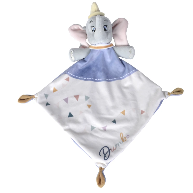 Disney - Dumbo L'éléphant - Doudou Plat Bleu Blanc 25 Cm – Image 2