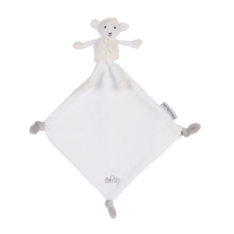 Pioupiou Et Merveilles - Les Doux Bidous - Siméon Le Mouton Doudou Mouchoir Blanc 35 Cm