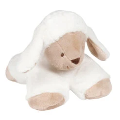 Nattou Fanny & Oscar Mini Peluche Avec Hochet Mouton Blanc 15 Cm