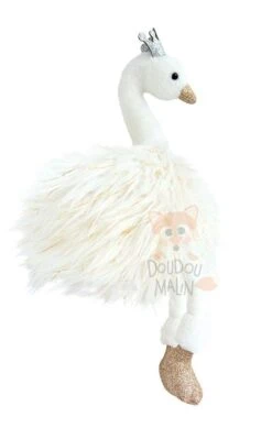 Girls & Glitter Peluche Cygne Blanc 30 Cm