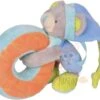 Gourmandise Hochet Anneau Ours Bleu Vert Orange