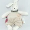 Moulin Roty Doudou Hochet Lapin Coffret Luc Et Léa Beige Blanc Violet Bleu