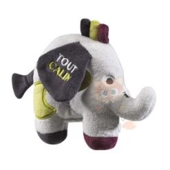 Sauthon Collection India Hochet éléphant Gris Vert Violet Tout Doux