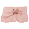 Nattou Lapidou Lapin Doudou Lange De Coton Rose 30 X 30 Cm