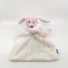 Jacadi Doudou Lapin Rose Blanc 25 Cm