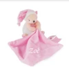 Baby'Nat - Layette - Peluche Avec Doudou Ours Blanc Rose 30 Cm