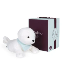 Kaloo Les Amis Brioche Le Phoque Peluche Blanc 25 Cm