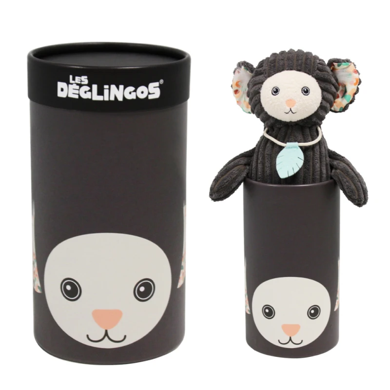 Les Déglingos Kézakos Le Ouistiti Peluche Marron 25 Cm