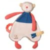Moulin Roty Les Papoums Doudou Plat Singe Beige Rouge Bleu