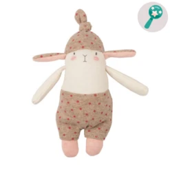Moulin Roty Les Petits Dodos Lulu Le Lapin Mini Hochet Peluche