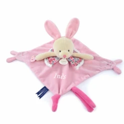 Doudou Et Compagnie - Les Petits Fûtés - Doudou Lapin Rose 30 Cm