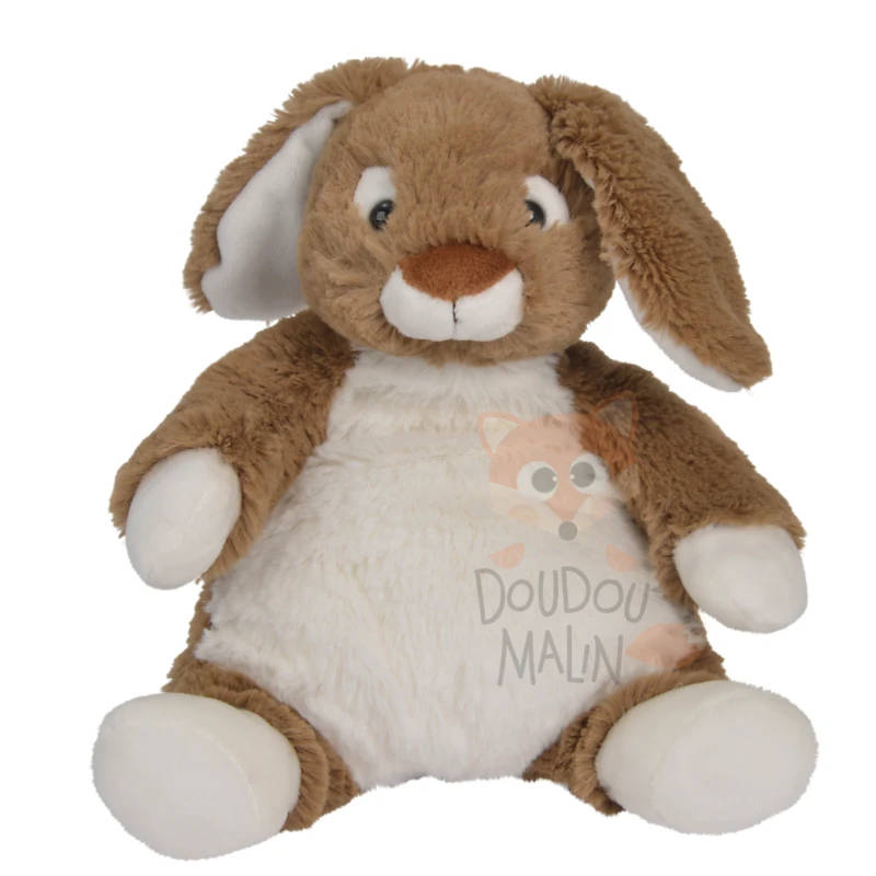 Nicotoy Ma Douce Peluche Lapin Marron Blanc
