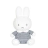 Miffy Le Lapin - Peluche Marinière Blanc Bleu Hochet 32 Cm