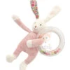 Moulin Roty Collection Myrtille Et Capucine Anneau Hochet Lapin Rose