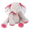 Noukie's Anna & Pili Peluche éléphant Rose Gris 25 Cm