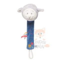 Noukie's Guss & Victor Attache-sucette Mouton Gris Bleu