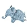 Dimpel - Oscar L'éléphant - Doudou Attache-sucette Bleu Foncé 22 Cm