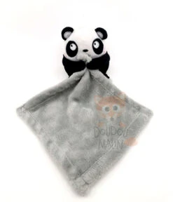 Nicotoy Peluche Avec Doudou Panda Gris Noir Blanc 25 Cm