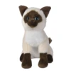 Nicotoy - Peluche Chat Réaliste Siamois 30 Cm