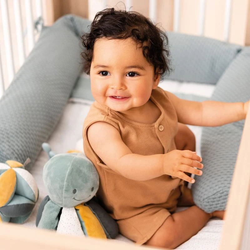 Nattou Peluche Hochet Poulpe Pieuvre Vert Jaune 25 Cm – Image 3