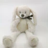 Tex Doudou Peluche Lapin Blanc Crème écharpe 40 Cm
