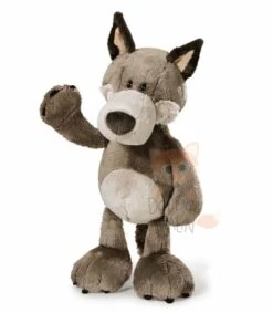 Nici Peluche Loup Marron Gris