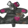 Pericles - Doudou Plat Souris Gris Rose Coeur 20 Cm