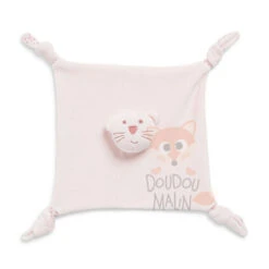 Bout'chou Doudou Plat Chat Rose étoile