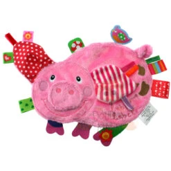 Label Label Doudou Plat étiquette Cochon Rose