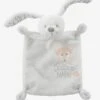 Vertbaudet Doudou Plat Lapin Blanc Gris étoile