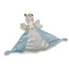 Nicotoy Doudou Plat Licorne Bleu Or