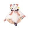 Baby'Nat - Pollen Le Chat - Doudou Plat Blanc Rose 24 Cm