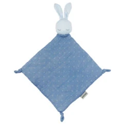 Nattou Pure Blue Doudou Plat Lange Lapin Bleu 50 Cm