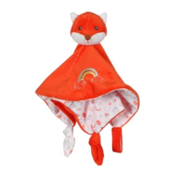 Gipsy Rainbow Doudou Plat Renard Orange Arc En Ciel 25 Cm