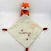 Mots D'enfants Doudou Renard Peluche Avec Mouchoir Orange Crème Mon Petit Renardeau 30 Cm