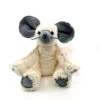 Les Petites Marie Reverso Peluche Souris Beige Gris 25 Cm