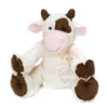 Les Petites Marie Reverso Peluche Vache Beige Marron 25 Cm