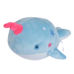 Nicotoy Spandex Peluche Narval Baleine Bleu étoile