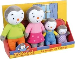 Jemini - T'choupi Coffret 4 Peluches Famille