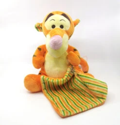 Disney - Tigrou Le Tigre - Peluche Avec Doudou Orange Jaune Vert 30 Cm